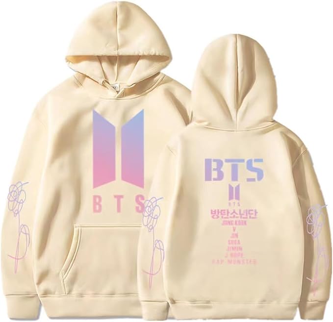 Bts Sweat-shirt à capuche unisexe décontracté Hoodie cosplay veste top