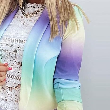 Morgane - Langärmelige Tie-Dye-Blazer
