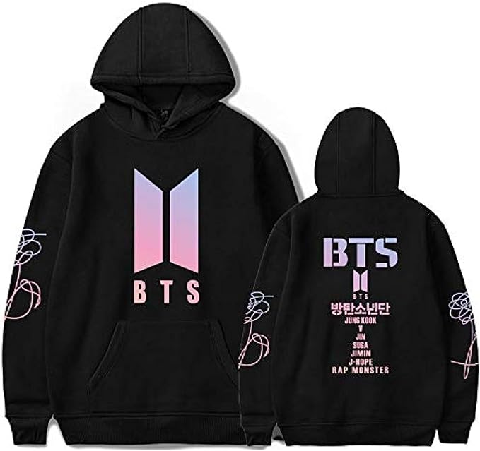Bts Sweat-shirt à capuche unisexe décontracté Hoodie cosplay veste top