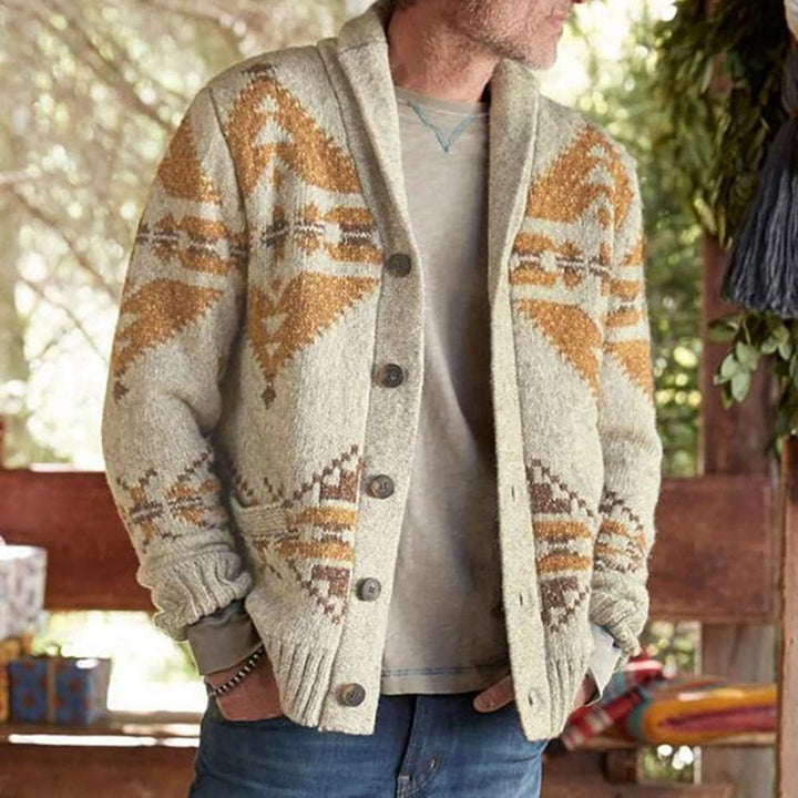 Renaldo - Cardigan vintage tricoté pour hommes