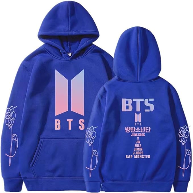 Bts Sweat-shirt à capuche unisexe décontracté Hoodie cosplay veste top