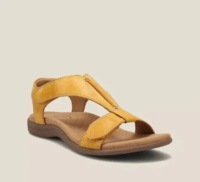 Sandale confort pour femmes – sandales à semelle douce avec fermeture auto-agrippante et design ergonomique