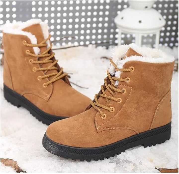 Bottes de neige décontractées antidérapantes avec laine pour femmes | Parfait pour les activités de plein air