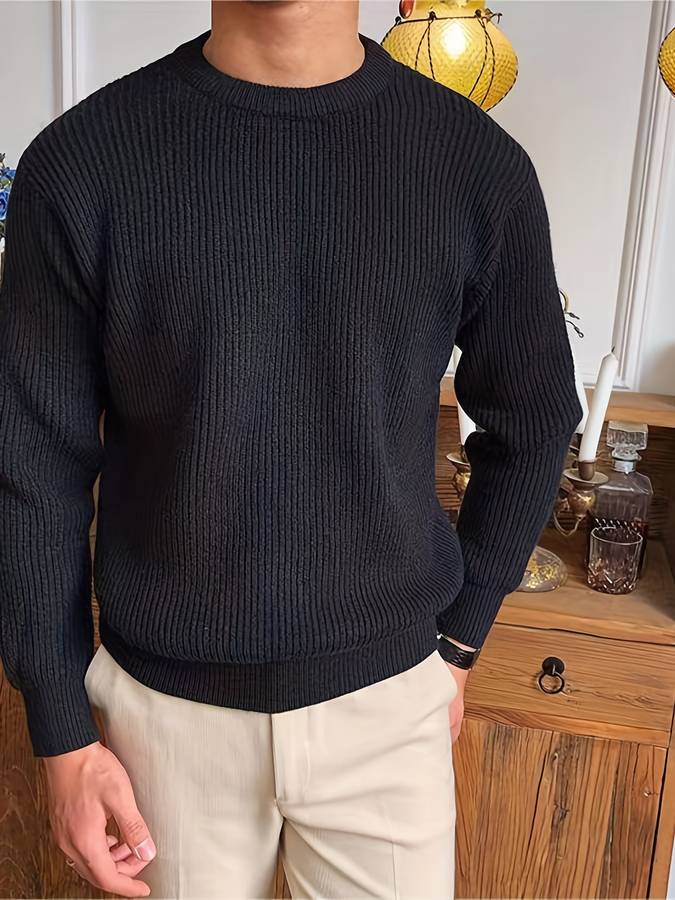 Elegancki sweter o strukturze