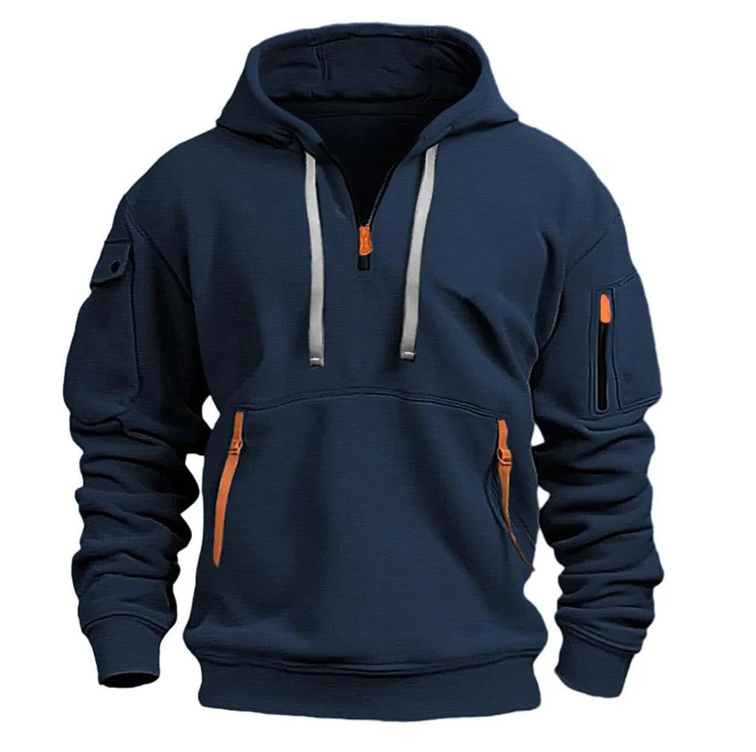 Half zipper hoodie