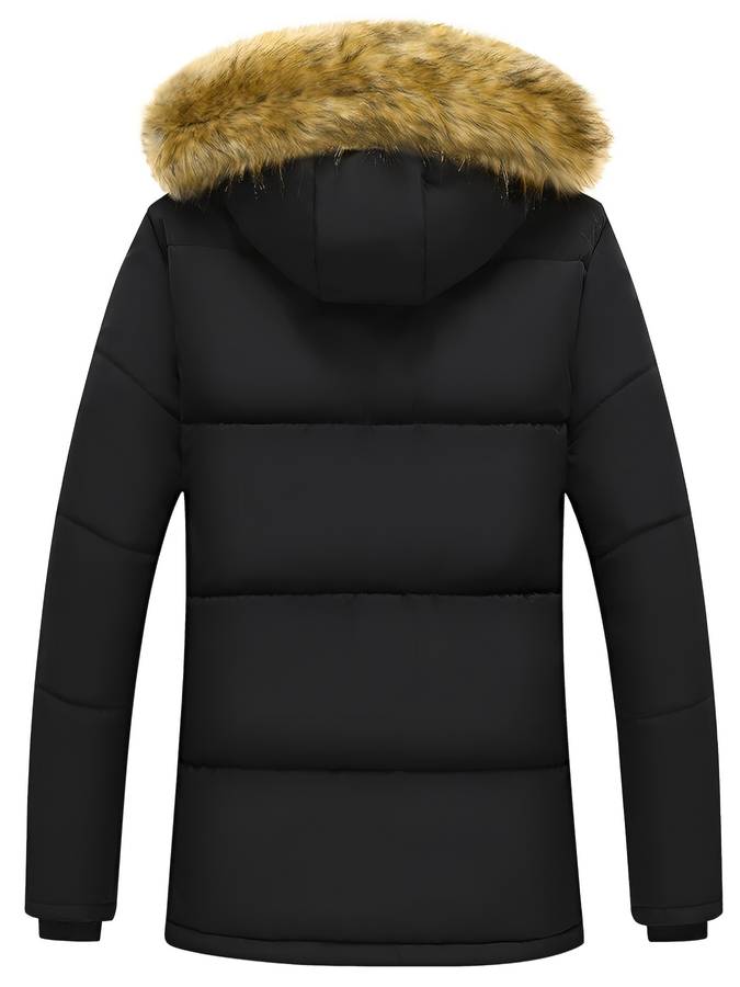 Manteau d'hiver pour homme avec capuche