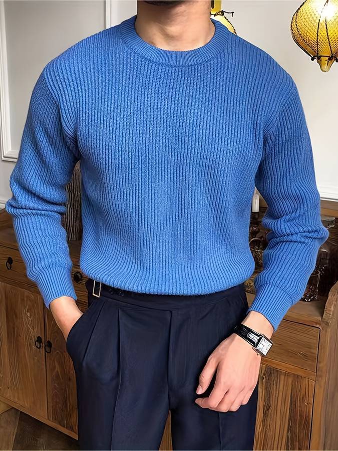Elegancki sweter o strukturze