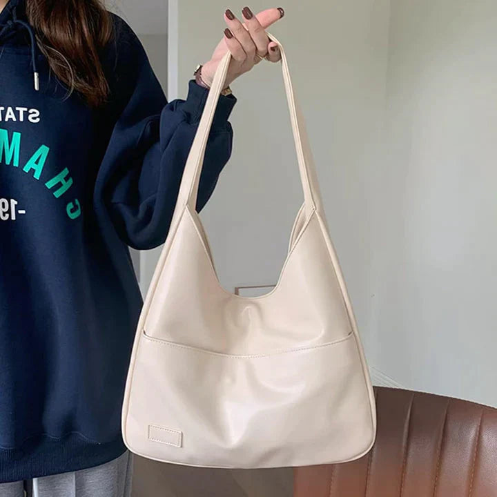 Sac bandoulière minimaliste en cuir vegan – Sac hobo tendance pour femmes