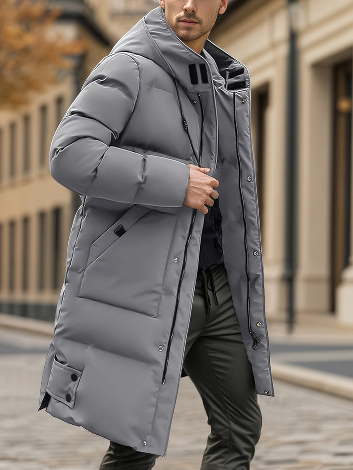 Casual Fleece-Gefütterte Reißverschluss Vorderseite Winter Jacke Für Herren | Perfekt für Outdoor-Aktivitäten