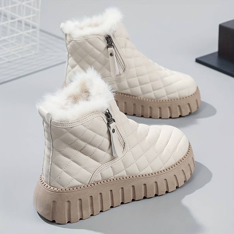 Casual Stiefeletten mit Plateau und Reißverschluss für Damen | Perfekt für den Alltag