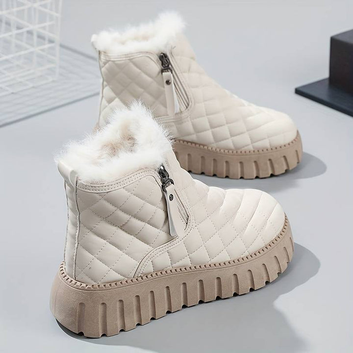 Casual Stiefeletten mit Plateau und Reißverschluss für Damen | Perfekt für den Alltag