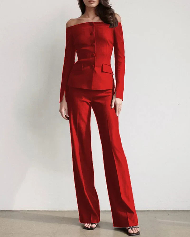 Klaur - Ensemble de tuyaux - Élégant - Matériau luxueux - Occasion Formelli pour femmes