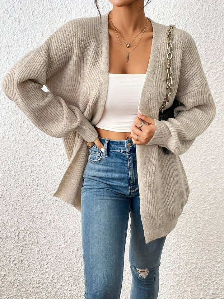 Eleganter warmer Baumwollstrickwaren-Cardigan für Damen | Ideal für den Winter