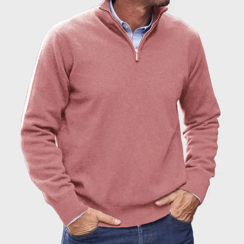 Pull pour hommes avec fermeture éclair