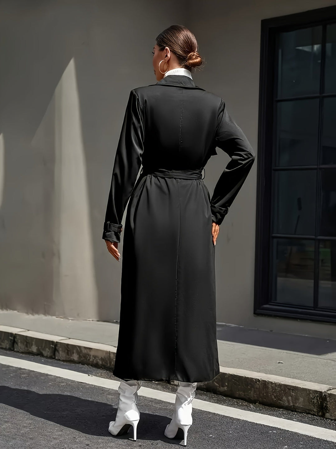Eleganter Trenchcoat mit Knopfdekor für Damen | Perfekt für formelle Anlässe
