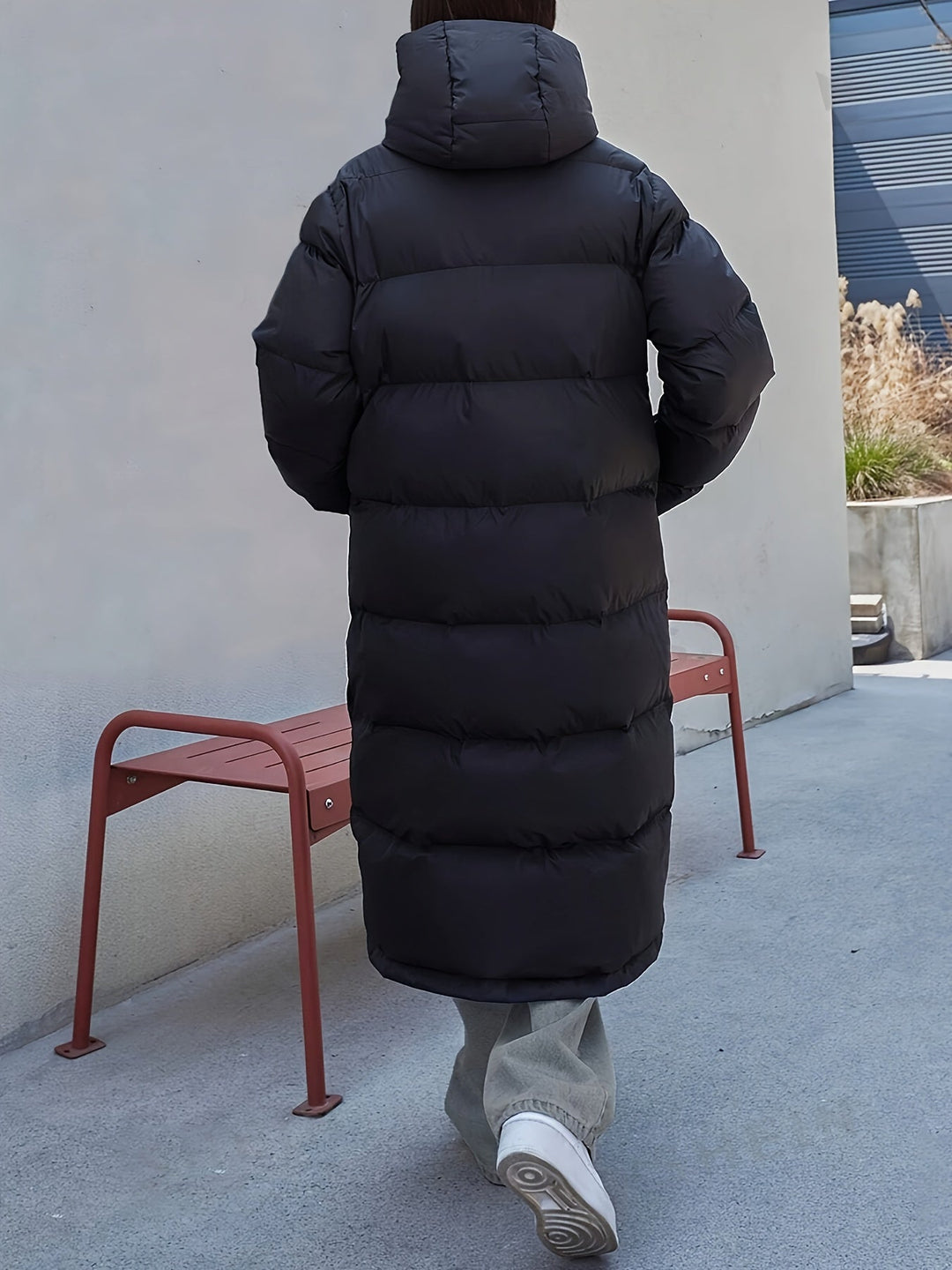 Elegante giacca invernale imbottita in pile lungo per donne | Ideale per l'inverno
