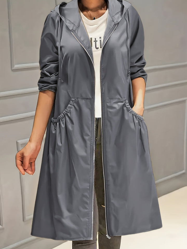 Stilvoller Vintage-Trenchcoat mit gegürteten langen Ärmeln für Damen | Perfekt für jeden Anlass