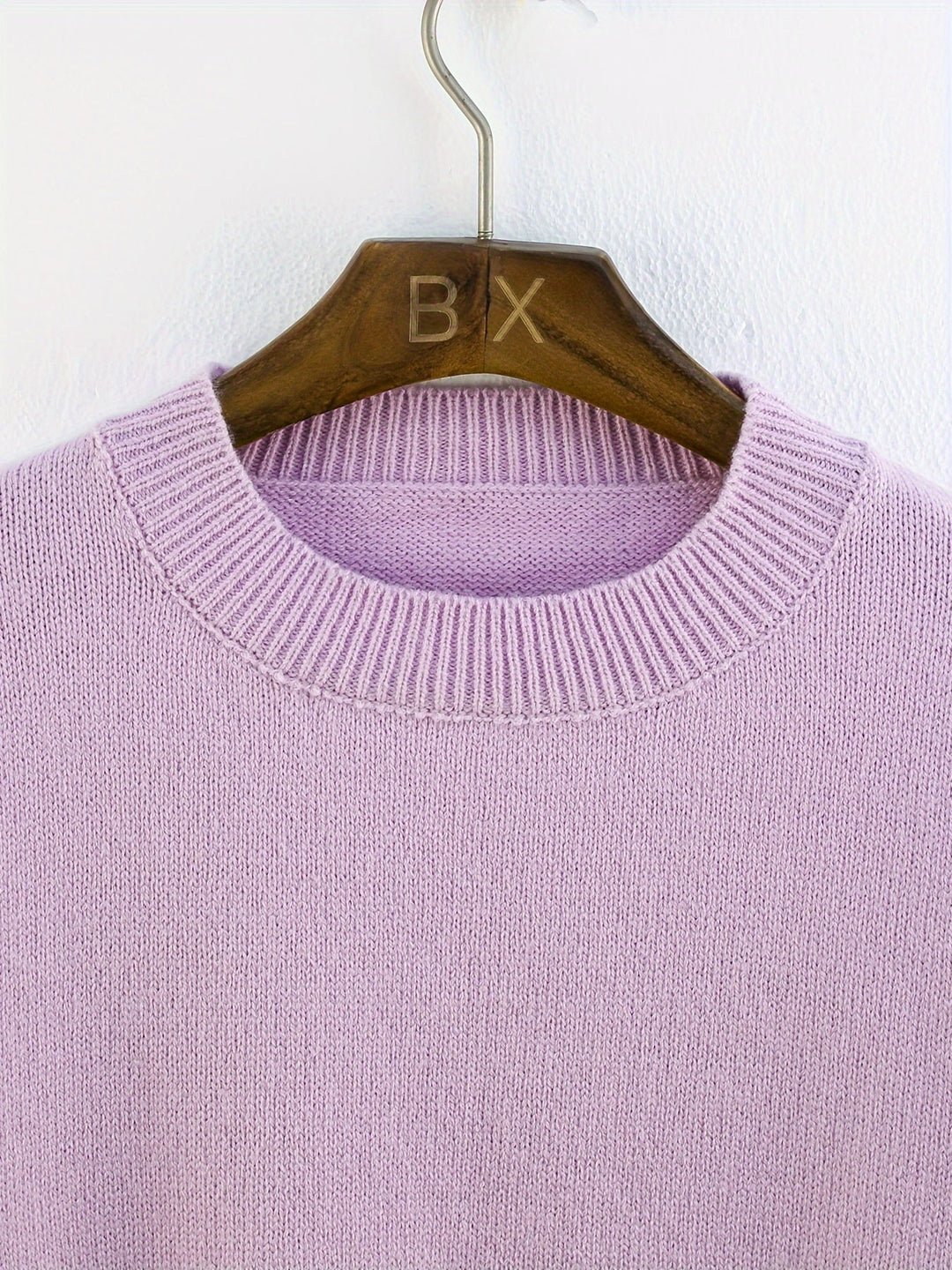 Pull en maille oversize douillet avec col rond – doux et stylé pour les jours froids