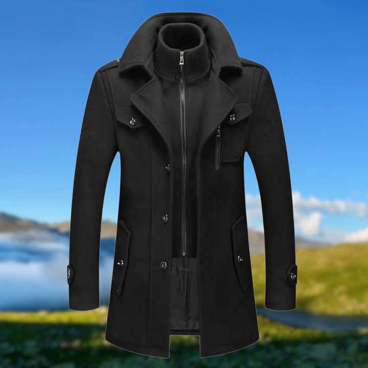 Gritty | Manteau d'hiver avec double col