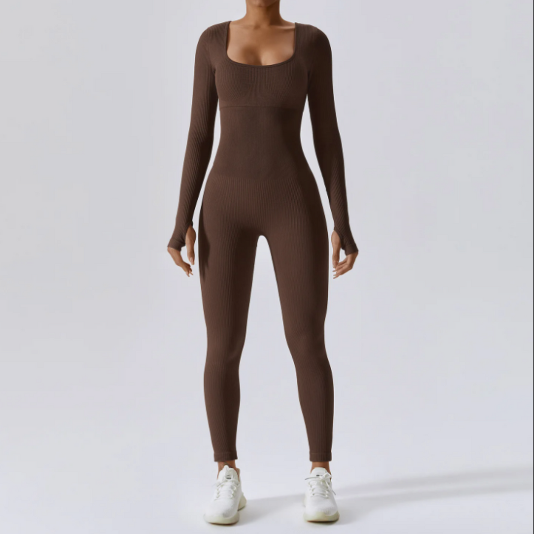 SleekSculpt Langärmeliger Jumpsuit
