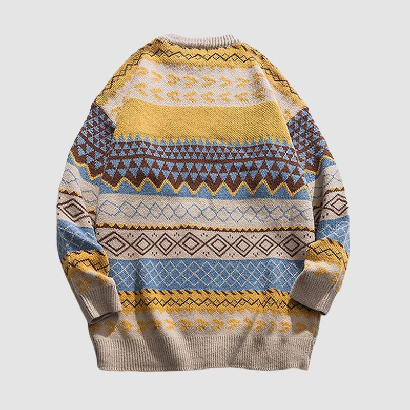 May - Gestreifter Vintage-Pullover
