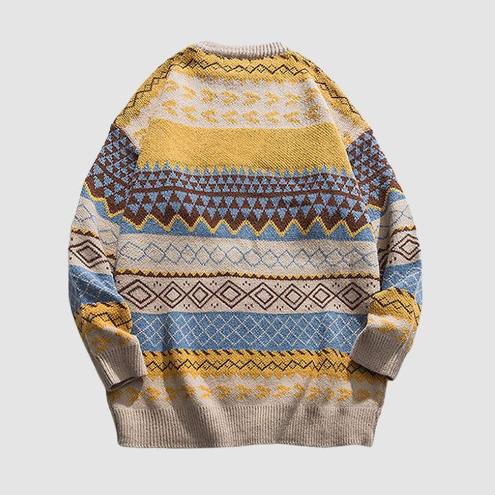 May - Gestreifter Vintage-Pullover