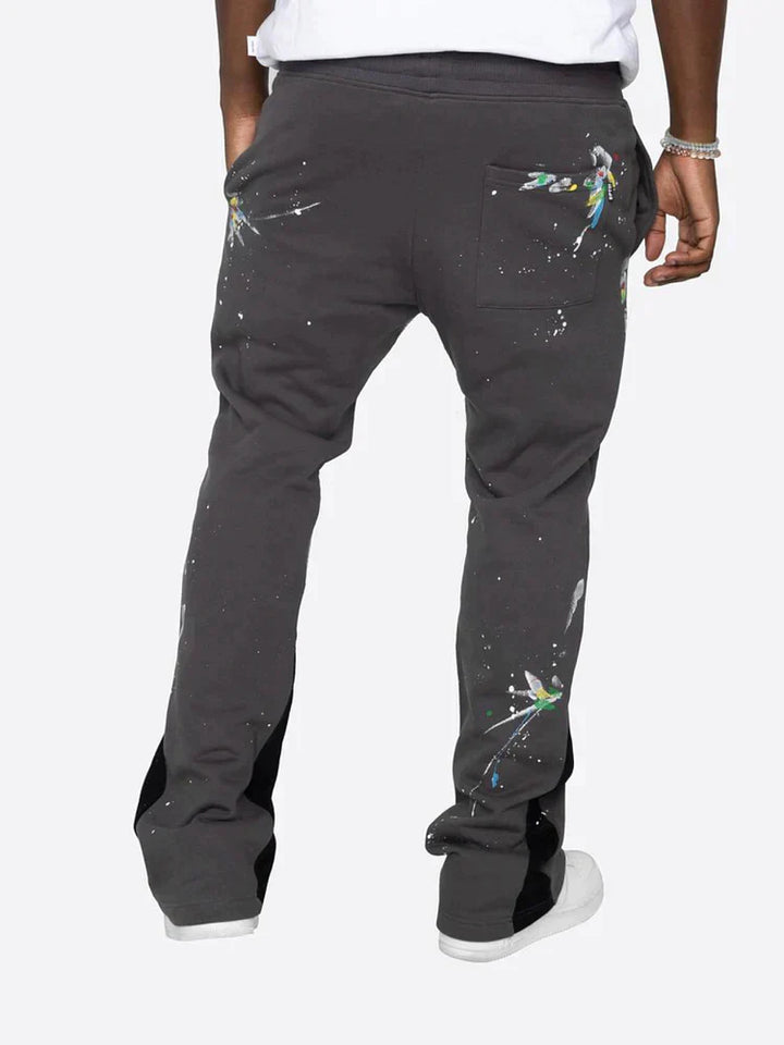 Farbspritzer Flare Sweatpants für entspannte Tage