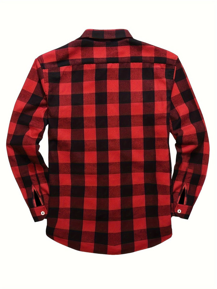 David | Camicia di flanella a quadri con maniche lunghe