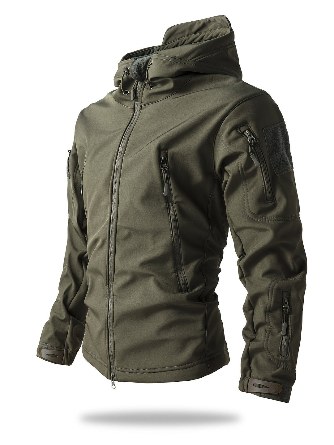 Veste coupe-vent à fermeture éclair tactique pour activités de plein air pour hommes | Parfait pour les activités de plein air