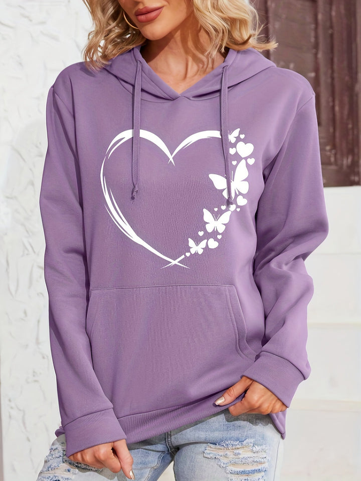 Sweat-shirt à capuche décontracté avec imprimé et capuche pour femmes | Parfait pour les jours décontractés