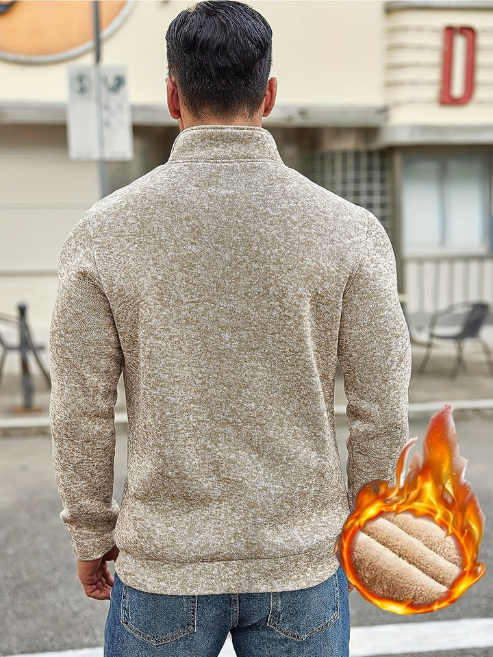 Elvis - Maglione casual con cerniera per uomo