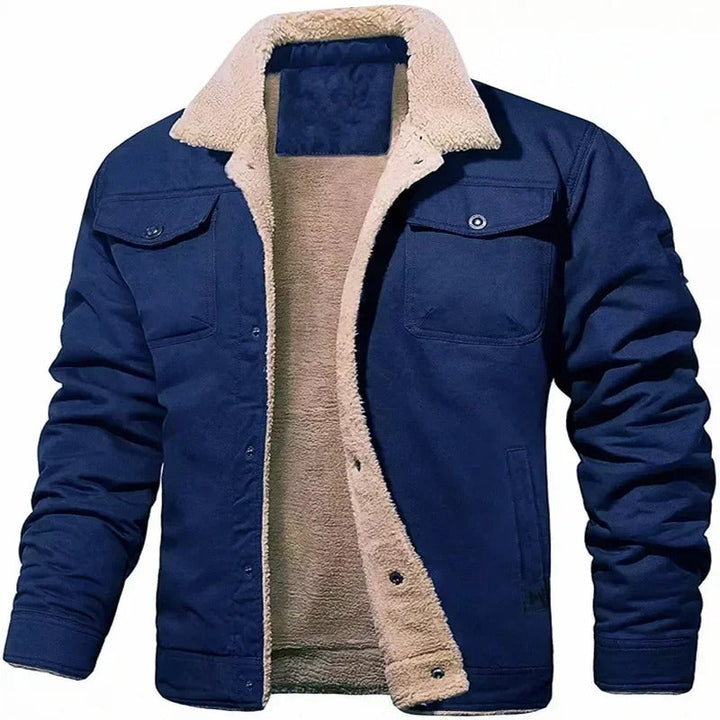Kael - Veste bomber chaude pour homme en laine