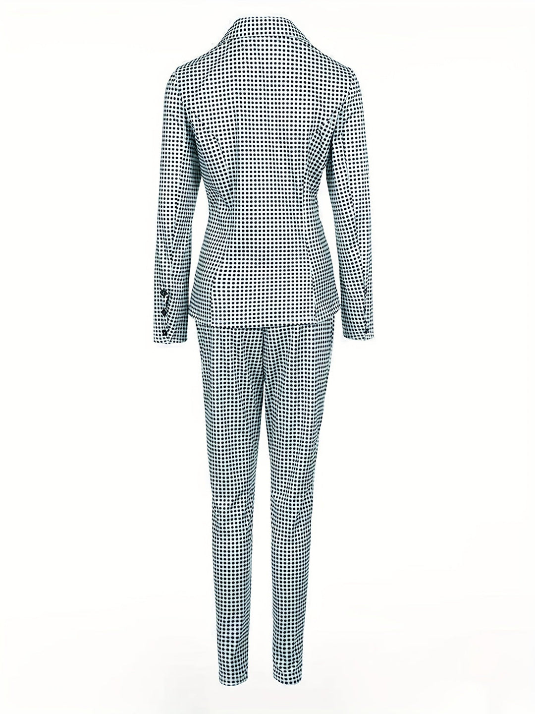 Stilvolles Karo Muster Zweiteiliges Outfit Set Für Damen | Perfekt für Legere Tage