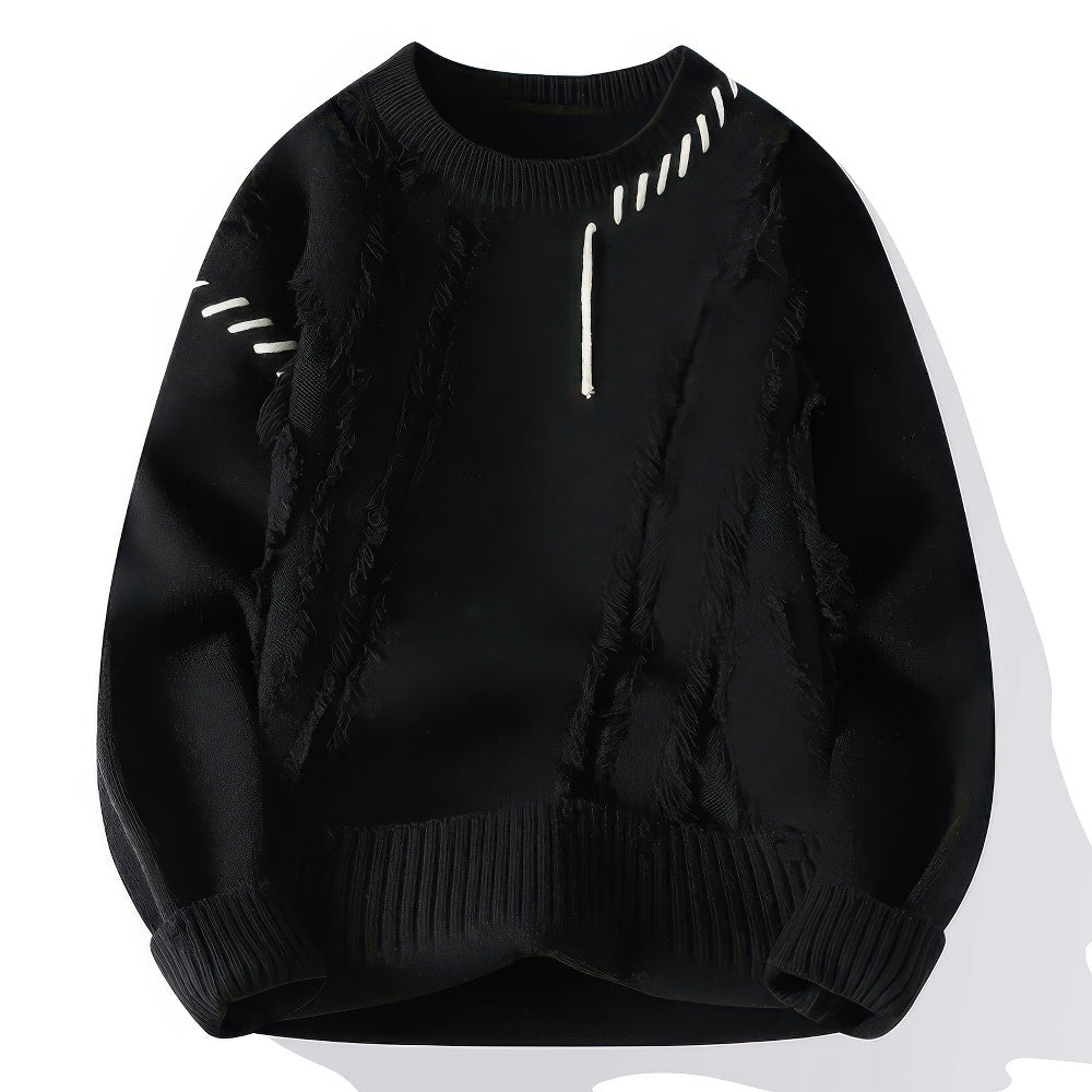 TONI | Pull col roulé patchwork unisexe