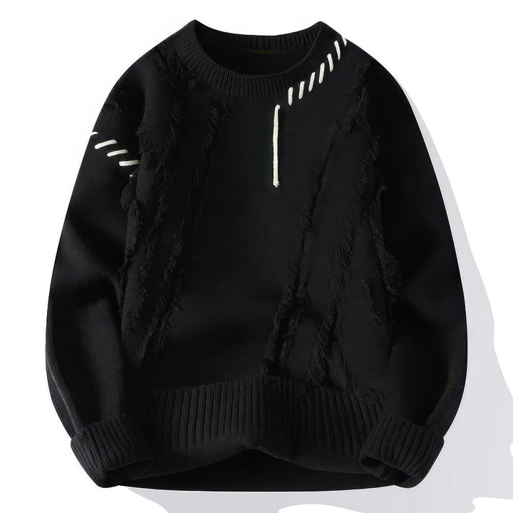 TONI | Pull col roulé patchwork unisexe