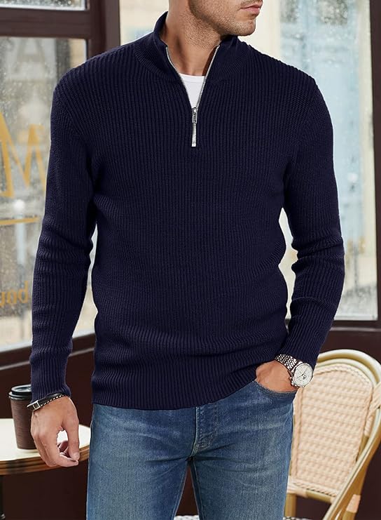 TOMMY - Stylish zip-up sweater for men (Italian design)