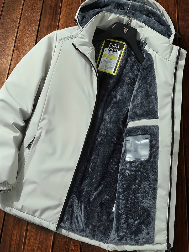 Warme Casual Kapuzen Lange Winter Jacke Für Herren | Ideal für Winter