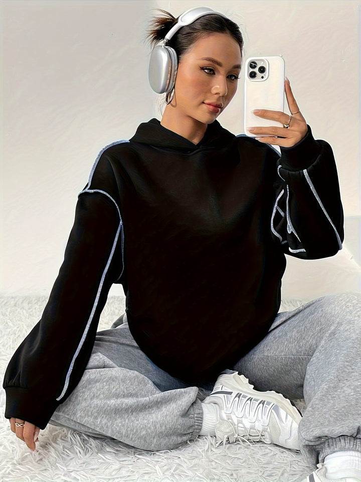Stilvoller Vintage-Pullover-Hoodie mit Kapuze für Women | Perfekt für den Alltag