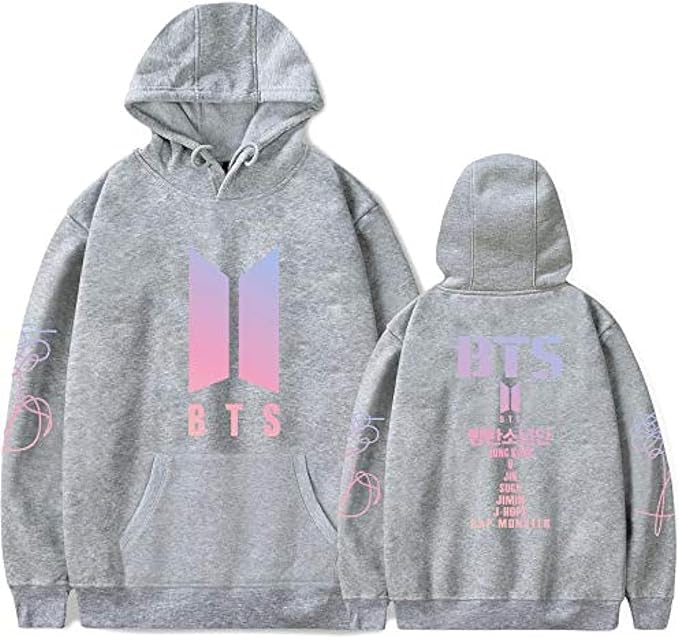 Bts Sweat-shirt à capuche unisexe décontracté Hoodie cosplay veste top