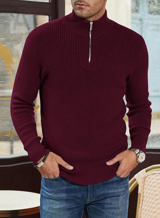 TOMMY - Stylish zip-up sweater for men (Italian design)