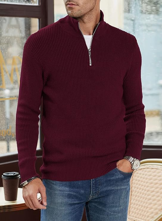 TOMMY - Stylish zip-up sweater for men (Italian design)