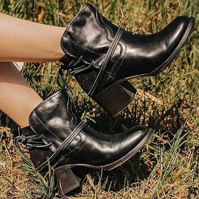 Arielle - Bottines vintage à lacets