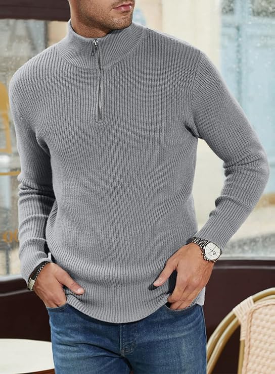 TOMMY - Stylish zip-up sweater for men (Italian design)