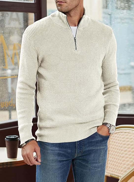 TOMMY - Stylish zip-up sweater for men (Italian design)