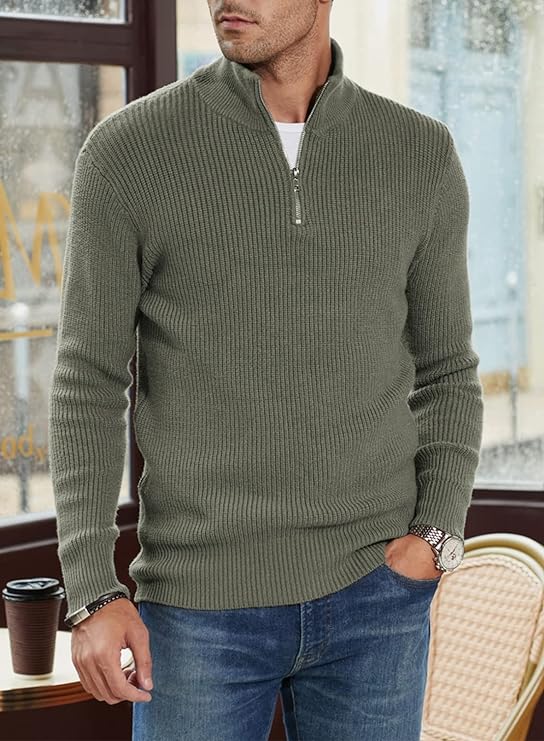 TOMMY - Stylish zip-up sweater for men (Italian design)