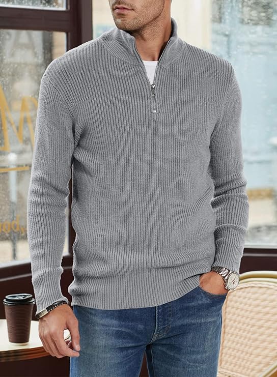 TOMMY - Stylish zip-up sweater for men (Italian design)