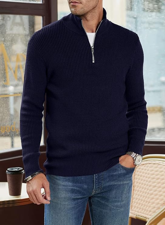 TOMMY - Stylish zip-up sweater for men (Italian design)