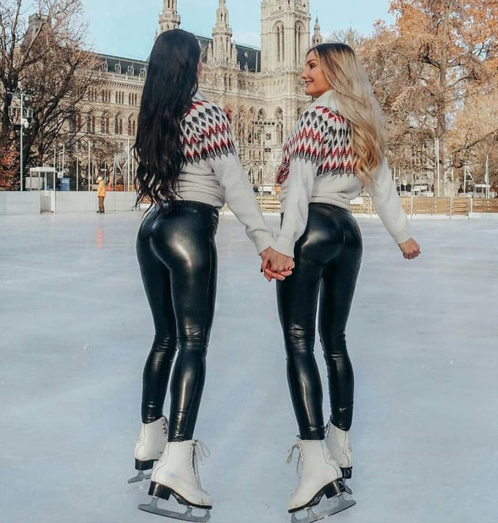 Olga | Pantalon de yoga taille haute à la mode avec mise en valeur de la silhouette