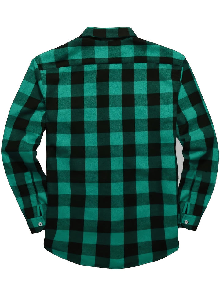 David | Camicia di flanella a quadri con maniche lunghe