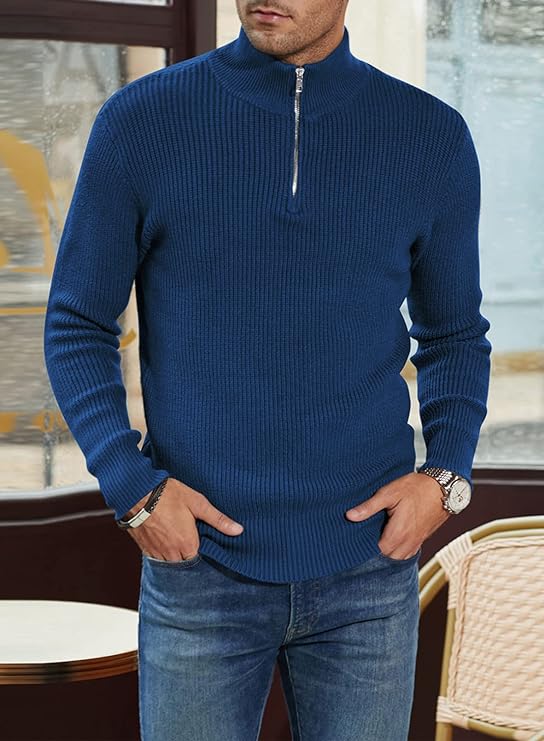 TOMMY - Stylish zip-up sweater for men (Italian design)